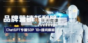 品牌营销新利器：ChatGPT专属SOP，70+提问模板-天天有课网