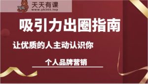 诱惑力爆红手册-让高质量的人积极看到你-本人品牌推广-天天有课网
