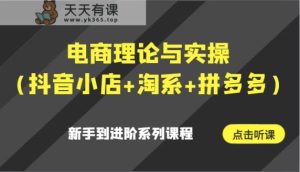 电子商务理论和实际操作初学者到升阶主题课程-天天有课网