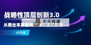 战略 高层自主创新-3.0,从商业的本质看怎样做好服务模式创新-天天有课网