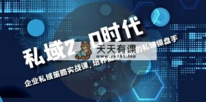 公域-2.0时期：公司公域对策实战演练课，塑造可以拿过程的公域股票操盘手-天天有课网
