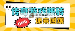 外边收费标准1688的崛起热血传奇全自动挂机刷金新项目,单对话框成本低达百加【放置挂机…-天天有课网
