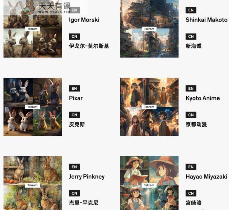 图片[2]-Midjourney词典AIGC中英双语图文并茂词典 提醒关键字Prompt全集-暖阳网-优质付费教程和创业项目大全