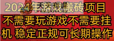 2024年游戏打金新项目 不用玩游戏不必须放置挂机 平稳靠谱可长期实际操作-天天有课网