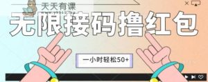 全新暴力接码项目,一个小时轻松50+-天天有课网