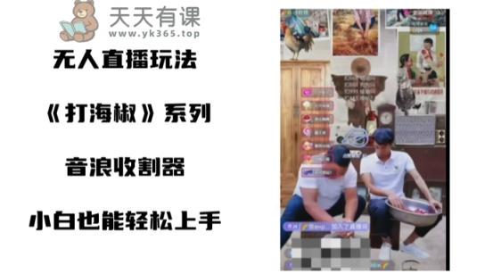打油辣子无人直播搞恶新项目，新手快速上手撸抖币收种器-天天有课网