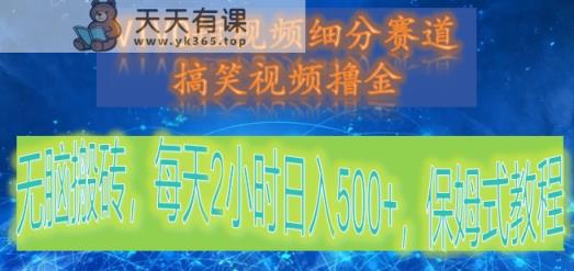 VIVO小视频细分赛道，爆笑视频撸金，没脑子打金，每日2钟头日赚500 ，跟踪服务实例教程-天天有课网