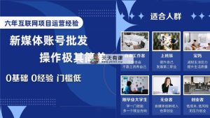 自媒体号批发价，看着我如何一天赚1个W，超级简单-暖阳网-优质付费教程和创业项目大全-天天有课网