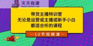 卖货主播夏令营:不论是经营或网络主播或新手入门,都很适合听得课程内容-天天有课网