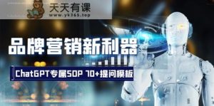 品牌推广新神器:ChatGPT专享SOP,70 提出问题模版-天天有课网