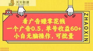 没脑子买会员获得收益，一条广告宣传0.5，日平稳60-100 ，可大批量变大，非常平稳。-天天有课网