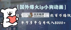 各大网站爆红动漫ip，全平台捞钱，运单号月收益8k ！可批量处理。-暖阳网-优质付费教程和创业项目大全-天天有课网