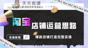 2023淘宝店铺运营全攻略：竞品分析，打造爆款店铺完整实操-天天有课网