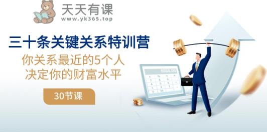 三十条重要关联夏令营：你关联近期的5本人确定你的财富水准-暖阳网-优质付费教程和创业项目大全-天天有课网