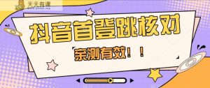抖音视频首登跳核查方式,仅针对初次登陆跳核查,把握机会随时随地和睦!-暖阳网-优质付费教程和创业项目大全-天天有课网