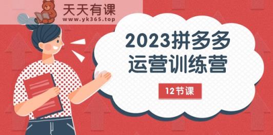 2023拼多多运营训练营：流量底层逻辑，免费+付费流量玩法-天天有课网