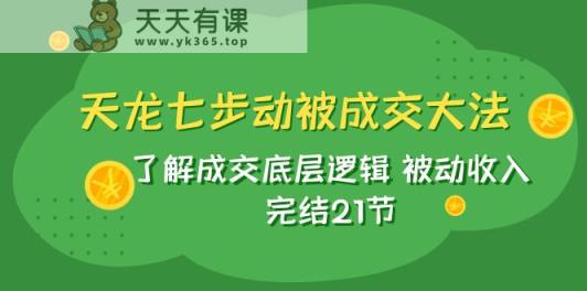 新天龙/七步动被交易量秘笈：掌握交易量底层思维 互联网赚钱 完成21节-天天有课网