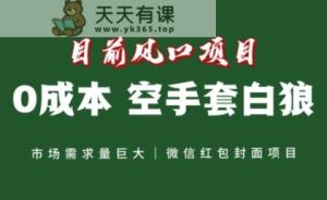 风口项目，空手套白狼项目，一键生成自己店铺赚取佣金，0投资高回报-天天有课网