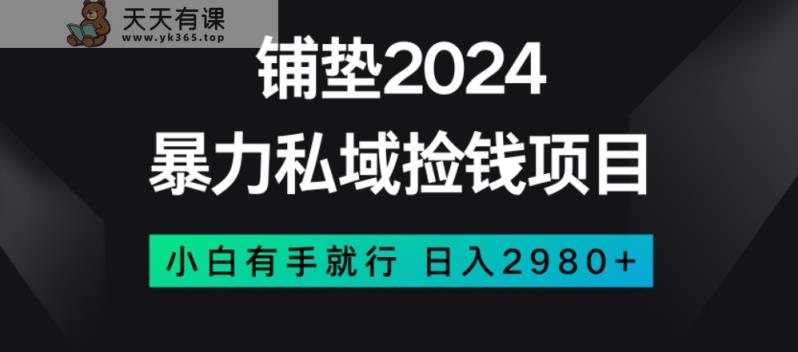 暴力私域捡钱项目，小白无脑操作，日入2980【揭秘】-暖阳网-优质付费教程和创业项目大全-天天有课网
