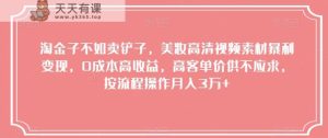 淘金子不如卖铲子,美妆高清视频素材暴利变现,0成本高收益,高客单价供不应求,按流程操作月入3万+【揭秘】-暖阳网-优质付费教程和创业项目大全-天天有课网