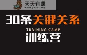 30条重要关联夏令营，你关联近期的5本人确定你的财富水准-暖阳网-优质付费教程和创业项目大全-天天有课网