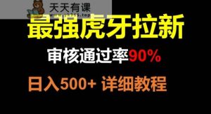 虎牙直播引流,审批成功率90%,最牛游戏玩法,日入500-暖阳网-优质付费教程和创业项目大全-天天有课网