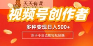 微信视频号创作者计划,多种多样变现模式,日入500 【内附1080g视频模板】-暖阳网-优质付费教程和创业项目大全-天天有课网