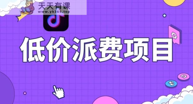 抖音低价派单项目，0门槛，日入1000+很轻松，小白可操作【揭秘】-暖阳网-优质付费教程和创业项目大全-天天有课网