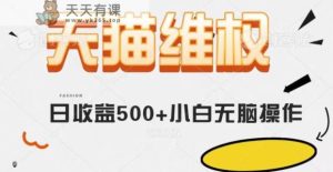 天猫商城法律维权，日盈利500 新手简易没脑子实际操作每日伸伸手就能【仅揭密】-暖阳网-优质付费教程和创业项目大全-天天有课网