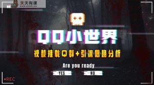 【独家首发】QQ小天地_Q群初始化实例教程 引流方法构思剖析-暖阳网-优质付费教程和创业项目大全-天天有课网