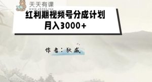 外边收费标准1980的风口期微信视频号分为方案2.0版本号课堂教学【揭密】-天天有课网