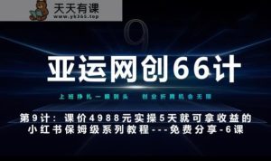 亚运会网创66计第9计：第五节AI小红书的专用型提示词模版–高杠杆 嚼烂喂口中-天天有课网