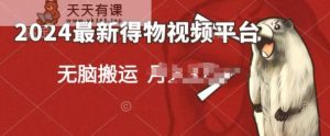 2024得物APP小视频新渠道游戏玩法,去重复手机软件扶持爆款短视频,引流矩阵游戏玩法,新手没脑子实际操作-天天有课网
