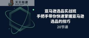 亚马逊选品实战演练班，从零陪你快速上手亚马逊选品技巧-天天有课网