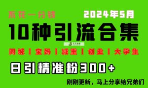0资金投入，每日搞300 “同城网、宝妈妈、减脂、自主创业、在校大学生”等10高流量！-天天有课网