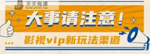 依靠影视剧vipVIP做百度云盘引流，没脑子运送，借势营销日赚500-天天有课网