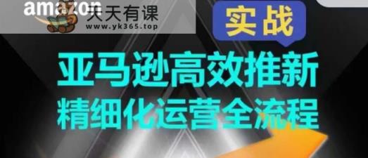 亚马逊平台高效率上新精细化营销全过程，多方位、快速拉升商品排行和销量!-天天有课网