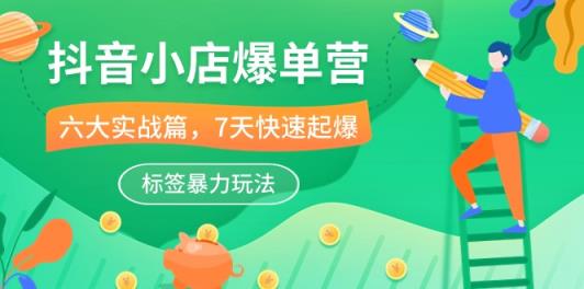 抖店-打造爆款营，6大 实战篇，7天 迅速爆款，标识暴力行为游戏玩法-天天有课网
