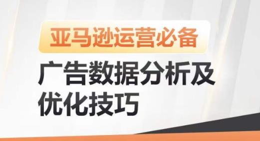 亚马逊广告数据分析及优化技巧，高效提升广告效果，降低ACOS，促进销量持续上升-天天有课网