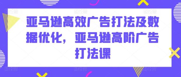 亚马逊高效广告打法及数据优化，亚马逊高阶广告打法课-天天有课网