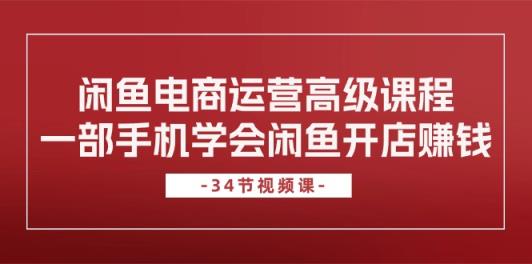 闲鱼平台网店运营高级课程，一部手机懂得闲鱼开店挣钱-天天有课网