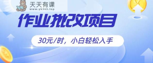 批作业新项目，30元后，简易易上手，适宜宝妈妈，在校大学生-天天有课网