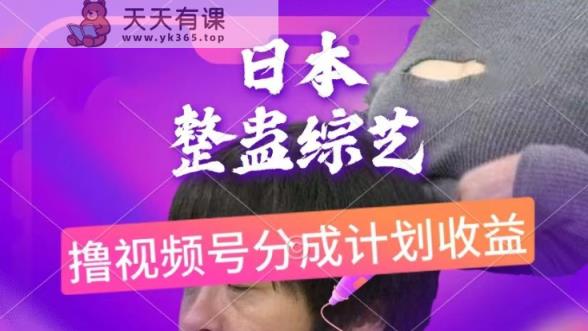 日本搞恶综艺节目，撸视频号分为方案盈利，每天只需一小时，新手入门快速上手-天天有课网