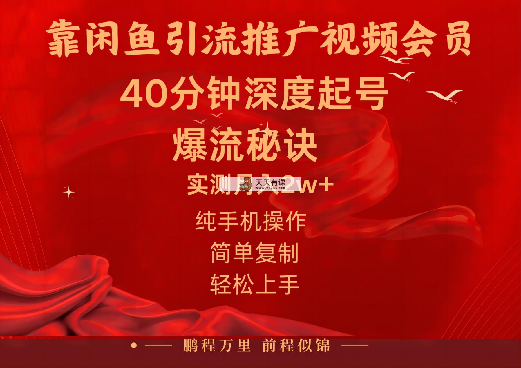 闲鱼平台暴力行为推广和引流影视会员，可以做到日入2W ，使用方便-天天有课网