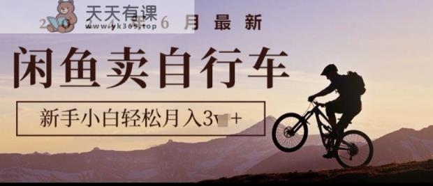 2024年6月全新淘宝闲鱼单车，新手入门轻轻松松月收入1w ，零风险新项目-天天有课网