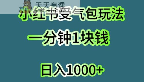 小红书的出气筒新项目，单机版实际操作日入多张-天天有课网