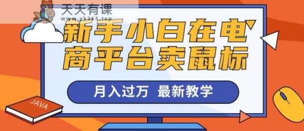 新手入门在电商平台卖电脑鼠标月入了万，最新赚钱课堂教学-天天有课网