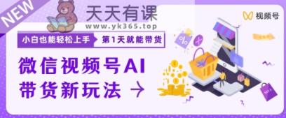 视频号卖货新蓝海新模式，新手每日20min也可以日入过千-天天有课网