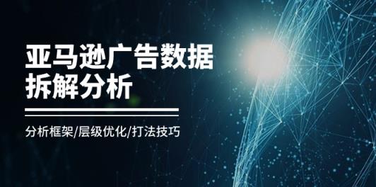 亚马逊广告数据拆解分析，分析框架/层级优化/打法技巧-天天有课网