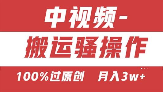 【中视频新思路】双重去重100%过原创，无脑搬运一键多渠道发布，一人可…-天天有课网